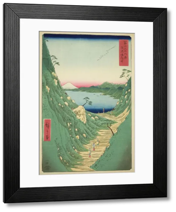 Framed Print : Shiojiri Pass in Shinano Province (Shinano Shiojiri toge), from the series Thirty-six... 1858. Creator: Ando Hiroshige. Shiojiri Pass in Shinano Province (Shinano Shiojiri toge), from the series Thirty-six... 1858. Creator: Ando Hiroshige Framed Print : Shiojiri Pass in Shinano Province (Shinano Shiojiri toge), from the series Thirty-six... 1858. Creator: Ando Hiroshige. Shiojiri Pass in Shinano Province (Shinano Shiojiri toge), from the series Thirty-six... 1858. Creator: Ando Hiroshige