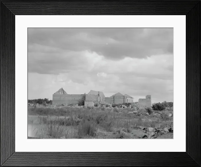 Framed Print : Remains of sawmill in Fullerton, Louisiana, 1937. Creator: Dorothea Lange Framed Print : Remains of sawmill in Fullerton, Louisiana, 1937. Creator: Dorothea Lange