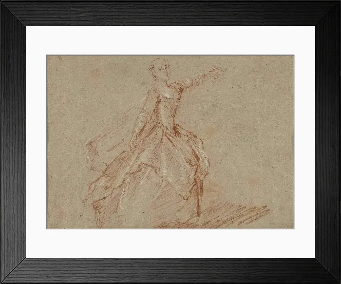 Framed Print : Study for The Dance Between the Pavilion and the Fountain, c. 1732. Creator: Nicolas Lancret Framed Print : Study for The Dance Between the Pavilion and the Fountain, c. 1732. Creator: Nicolas Lancret