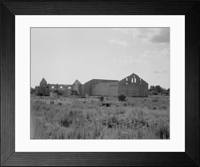 Framed Print : Remains of sawmill in Fullerton, Louisiana, 1937. Creator: Dorothea Lange Framed Print : Remains of sawmill in Fullerton, Louisiana, 1937. Creator: Dorothea Lange