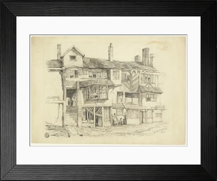 Framed Print : Bridge St. Chester, n.d. Creator: Alexander Stuart Boyd Framed Print : Bridge St. Chester, n.d. Creator: Alexander Stuart Boyd