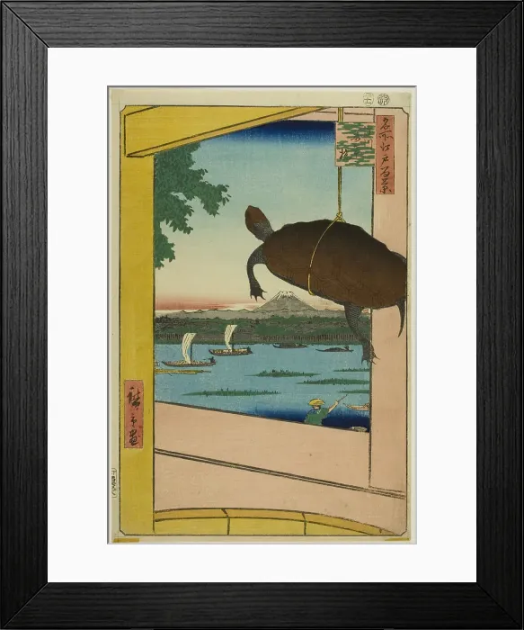 Framed Print : Mannen Bridge, Fukagawa (Fukagawa Mannenbashi), from the series One Hundred... 1857. Creator: Ando Hiroshige. Mannen Bridge, Fukagawa (Fukagawa Mannenbashi), from the series One Hundred... 1857. Creator: Ando Hiroshige Framed Print : Mannen Bridge, Fukagawa (Fukagawa Mannenbashi), from the series One Hundred... 1857. Creator: Ando Hiroshige. Mannen Bridge, Fukagawa (Fukagawa Mannenbashi), from the series One Hundred... 1857. Creator: Ando Hiroshige