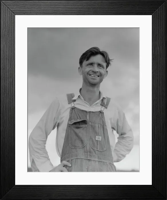 Framed Print : Man who worked in Fullerton, Louisiana lumber mill for fifteen years, 1937. Creator: Dorothea Lange Framed Print : Man who worked in Fullerton, Louisiana lumber mill for fifteen years, 1937. Creator: Dorothea Lange