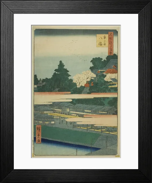 Framed Print : Ichigaya Hachiman Shrine (Ichigaya Hachiman), from the series “One Hundred Famous... 1858. Creator: Ando Hiroshige Framed Print : Ichigaya Hachiman Shrine (Ichigaya Hachiman), from the series “One Hundred Famous... 1858. Creator: Ando Hiroshige