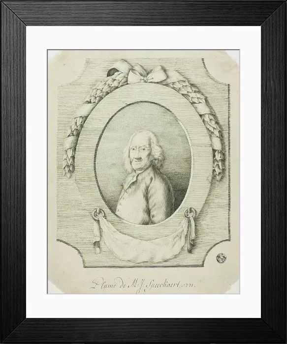 Framed Print : Le Vieux Papa Michel, 1771. Creator: Michel Joseph Speeckaert Framed Print : Le Vieux Papa Michel, 1771. Creator: Michel Joseph Speeckaert
