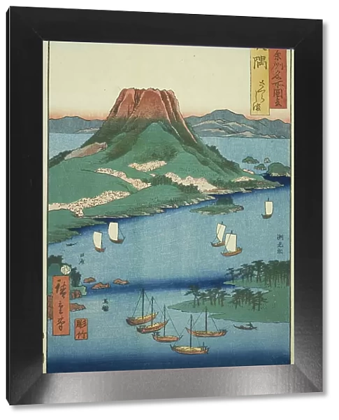Osumi Province: Sakura Island (Osumi, Sakurajima), from the series 'Famous Places... 1856. Creator: Utagawa Hiroshige II. Osumi Province: Sakura Island (Osumi, Sakurajima), from the series 'Famous Places... 1856. Creator: Utagawa Hiroshige II