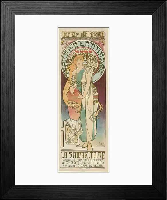 Framed Print : La Samaritaine, 1897. Creator: Alphonse Mucha Framed Print : La Samaritaine, 1897. Creator: Alphonse Mucha