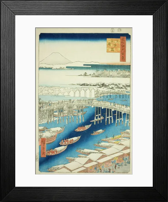 Framed Print : Clear Weather After Snow at Nihon Bridge (Nihonbashi yukibare), from the series One... 1856. Creator: Ando Hiroshige. Clear Weather After Snow at Nihon Bridge (Nihonbashi yukibare), from the series One... 1856. Creator: Ando Hiroshige Framed Print : Clear Weather After Snow at Nihon Bridge (Nihonbashi yukibare), from the series One... 1856. Creator: Ando Hiroshige. Clear Weather After Snow at Nihon Bridge (Nihonbashi yukibare), from the series One... 1856. Creator: Ando Hiroshige