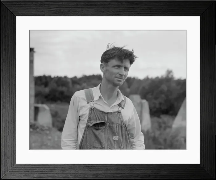 Framed Print : Man who worked in Fullerton, Louisiana lumber mill for fifteen years, 1937. Creator: Dorothea Lange Framed Print : Man who worked in Fullerton, Louisiana lumber mill for fifteen years, 1937. Creator: Dorothea Lange