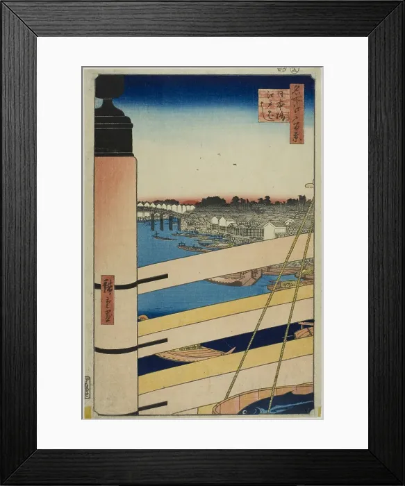 Framed Print : Nihon Bridge and Edo Bridge (Nihonbashi, Edobashi), from the series One Hundred... 1857. Creator: Ando Hiroshige. Nihon Bridge and Edo Bridge (Nihonbashi, Edobashi), from the series One Hundred... 1857. Creator: Ando Hiroshige Framed Print : Nihon Bridge and Edo Bridge (Nihonbashi, Edobashi), from the series One Hundred... 1857. Creator: Ando Hiroshige. Nihon Bridge and Edo Bridge (Nihonbashi, Edobashi), from the series One Hundred... 1857. Creator: Ando Hiroshige
