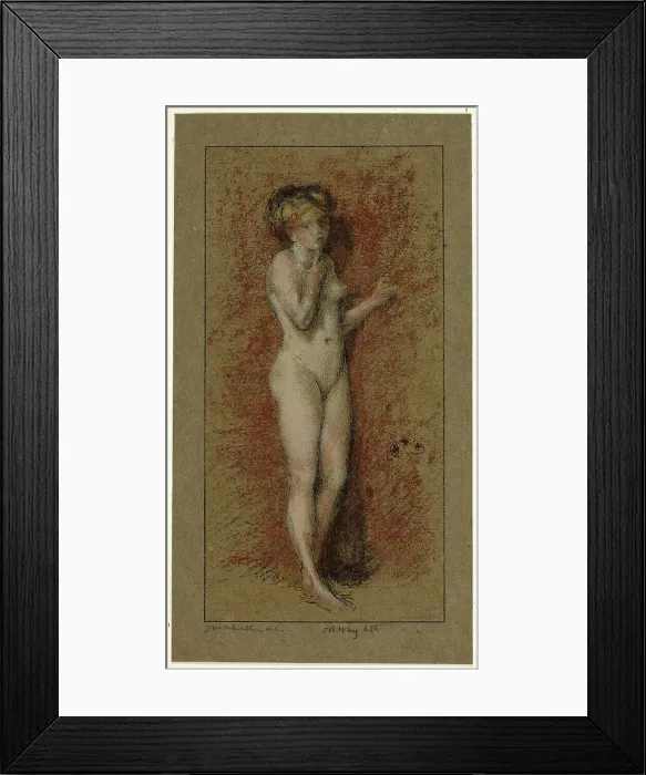 Framed Print : A Model, n.d. Creator: Andrew John Henry Way Framed Print : A Model, n.d. Creator: Andrew John Henry Way