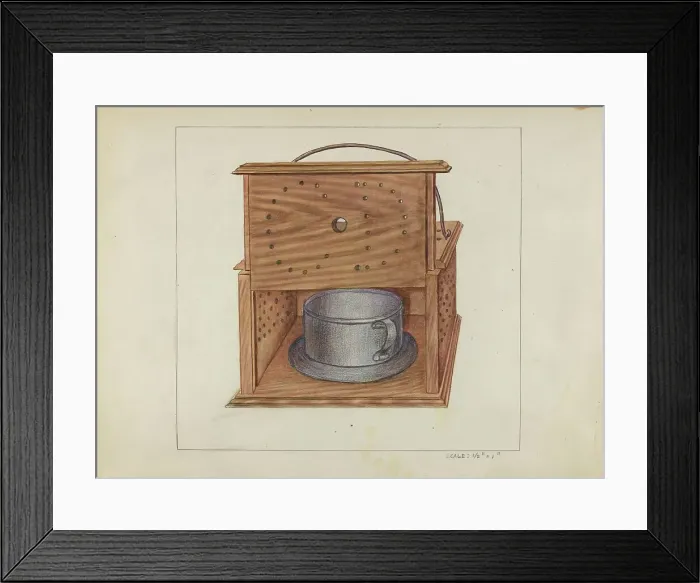 Framed Print : Foot Warmer, c. 1936. Creator: Gerald Bernhardt Framed Print : Foot Warmer, c. 1936. Creator: Gerald Bernhardt