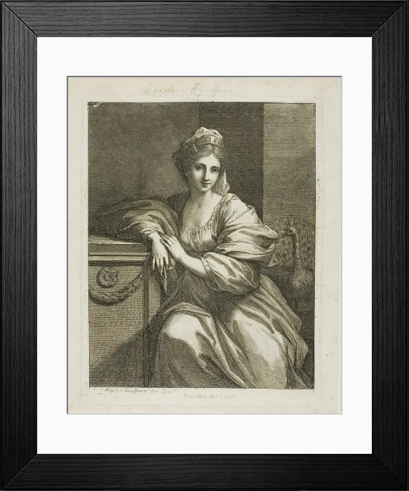 Framed Print : Juno and the Peacock, 1780. Creator: Angelica Kauffman Framed Print : Juno and the Peacock, 1780. Creator: Angelica Kauffman