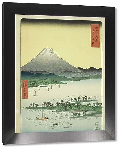 Pine Beach at Miho in Suruga Province (Suruga Miho no matsubara), from the series... 1858. Creator: Ando Hiroshige