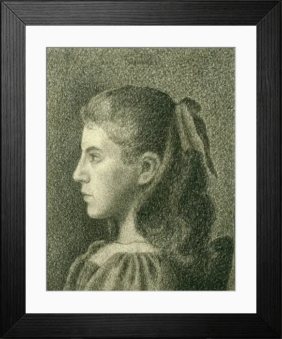 Framed Print : Portrait of Berthe Serruys, 1894. Creator: Georges Lemmen Framed Print : Portrait of Berthe Serruys, 1894. Creator: Georges Lemmen