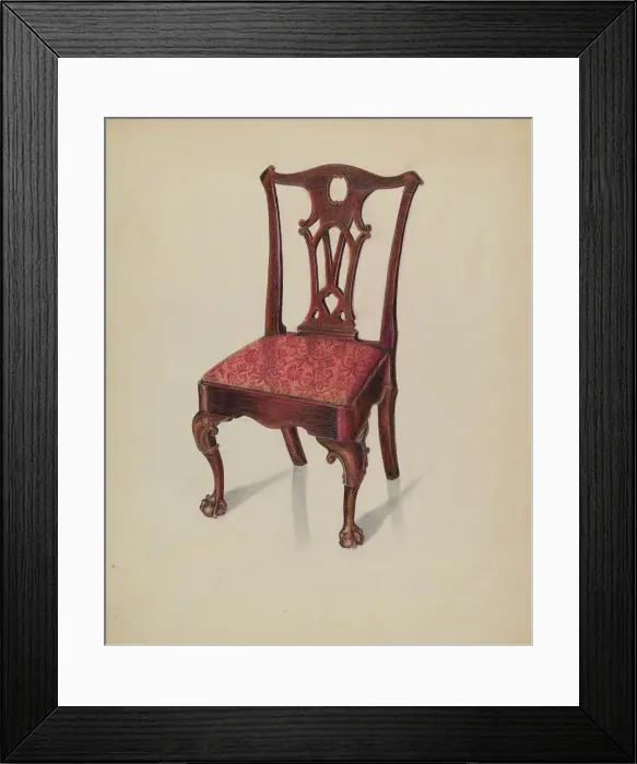 Framed Print : Chair, 1936. Creator: Ruth Bialostosky Framed Print : Chair, 1936. Creator: Ruth Bialostosky