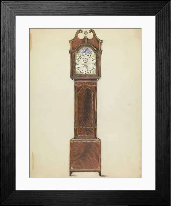Framed Print : Clock, c. 1935. Creator: Ruth Bialostosky Framed Print : Clock, c. 1935. Creator: Ruth Bialostosky