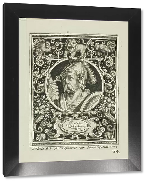 Judas Macabee, plate six from The Nine Worthies, 1594. Creator: Nicolaes de Bruyn