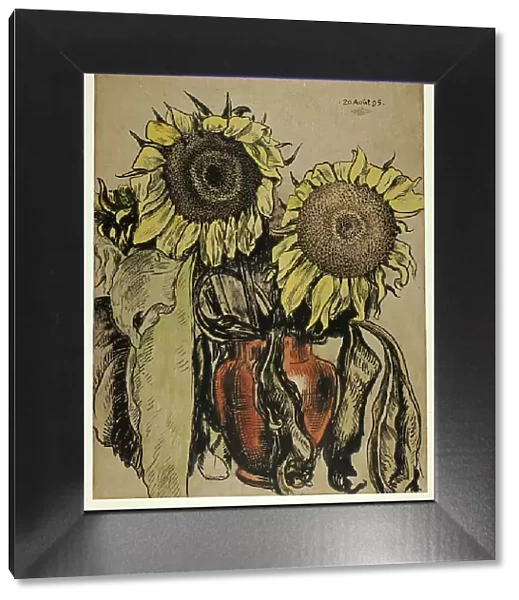 Sunflowers, August 20, 1895. Creator: Georges Lemmen