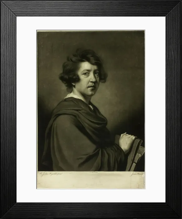 Framed Print : Sir Joshua Reynolds, 1770. Creator: James Watson Framed Print : Sir Joshua Reynolds, 1770. Creator: James Watson