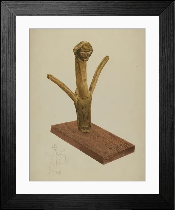 Framed Print : Cup Holder, c. 1937. Creator: Irving L. Biehn