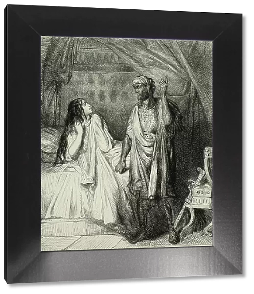 Have you pray'd tonight, Desdemona?, plate twelve fom Othello, 1844. Creator: Theodore Chasseriau