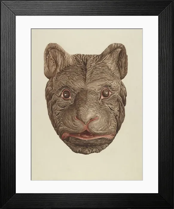 Framed Print : Bear's Head, c. 1939. Creator: Laura Bilodeau Framed Print : Bear's Head, c. 1939. Creator: Laura Bilodeau