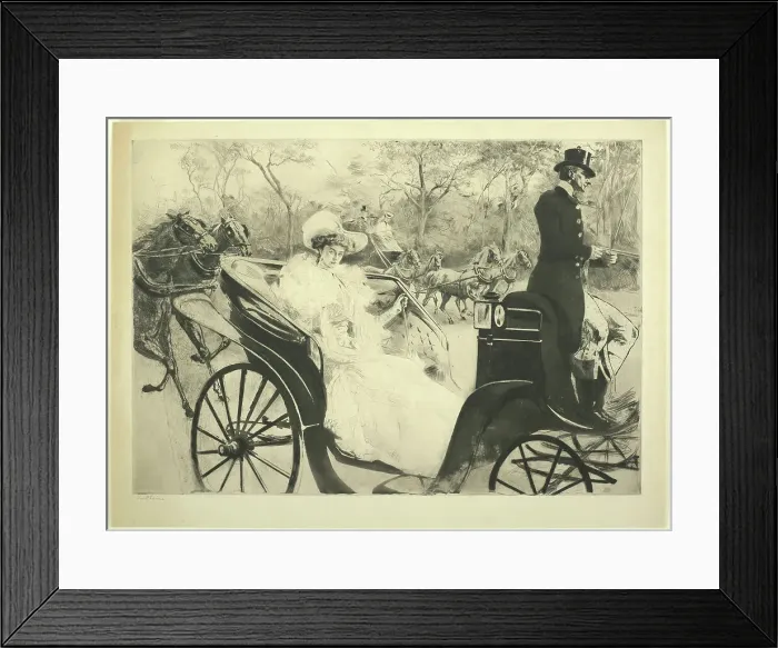 Framed Print : Promenade, 1902. Creator: Edgar Chahine