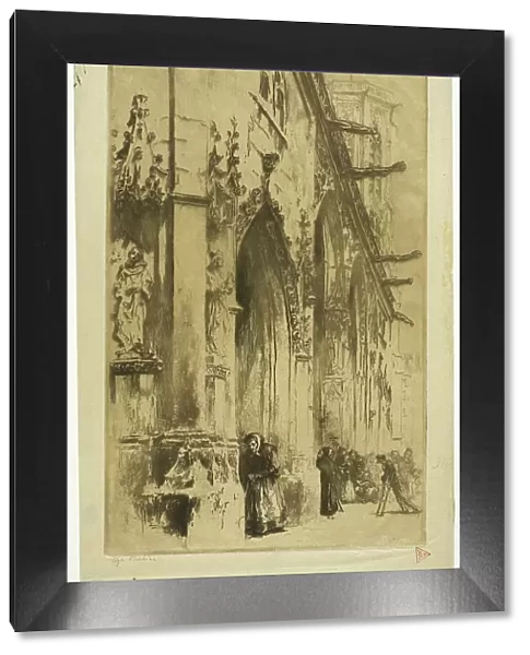 Entrance to Saint-Germain-l'Auxerrois, Paris, 1902. Creator: Edgar Chahine