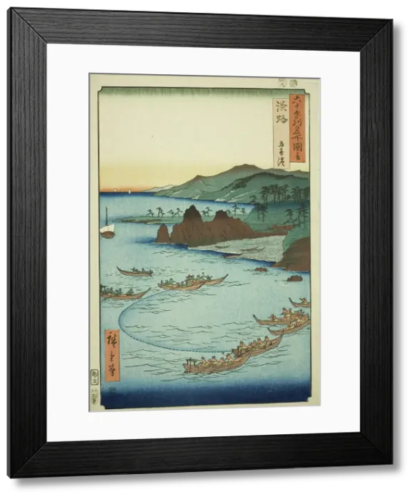 Framed Print : Awaji Province: Goshiki Beach (Awaji, Goshiki hama), from the series Famous Places... 1855. Creator: Ando Hiroshige. Awaji Province: Goshiki Beach (Awaji, Goshiki hama), from the series Famous Places... 1855. Creator: Ando Hiroshige Framed Print : Awaji Province: Goshiki Beach (Awaji, Goshiki hama), from the series Famous Places... 1855. Creator: Ando Hiroshige. Awaji Province: Goshiki Beach (Awaji, Goshiki hama), from the series Famous Places... 1855. Creator: Ando Hiroshige