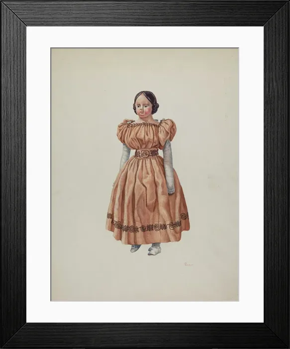 Framed Print : Doll - Rachel, c. 1941. Creator: Hal Blakeley. Doll - Rachel, c. 1941. Creator: Hal Blakeley Framed Print : Doll - Rachel, c. 1941. Creator: Hal Blakeley. Doll - Rachel, c. 1941. Creator: Hal Blakeley