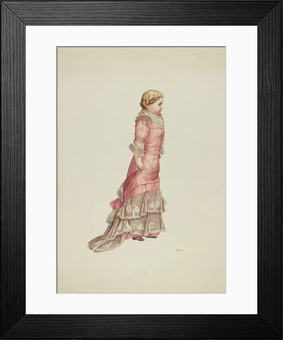 Framed Print : Doll - Carrie, 1935 / 1942. Creator: Hal Blakeley. Doll - Carrie, 1935 / 1942. Creator: Hal Blakeley