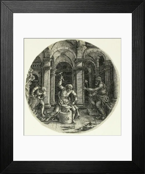 Framed Print : Saint Eligius and King Dagobert, 1520 / 30. Creator: Jean de Gourmont Framed Print : Saint Eligius and King Dagobert, 1520 / 30. Creator: Jean de Gourmont