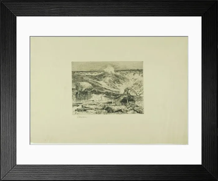 Framed Print : The Rapids Above Niagara, 1886. Creator: Thomas Moran Framed Print : The Rapids Above Niagara, 1886. Creator: Thomas Moran