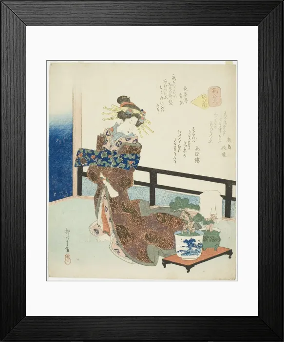 Framed Print : No. 6: Flower of the Capital (Miyako no hana), from the series A Comparison of... late 1820s. Creator: Yanagawa Shigenobu II. No. 6: Flower of the Capital (Miyako no hana), from the series A Comparison of... late 1820s Framed Print : No. 6: Flower of the Capital (Miyako no hana), from the series A Comparison of... late 1820s. Creator: Yanagawa Shigenobu II. No. 6: Flower of the Capital (Miyako no hana), from the series A Comparison of... late 1820s
