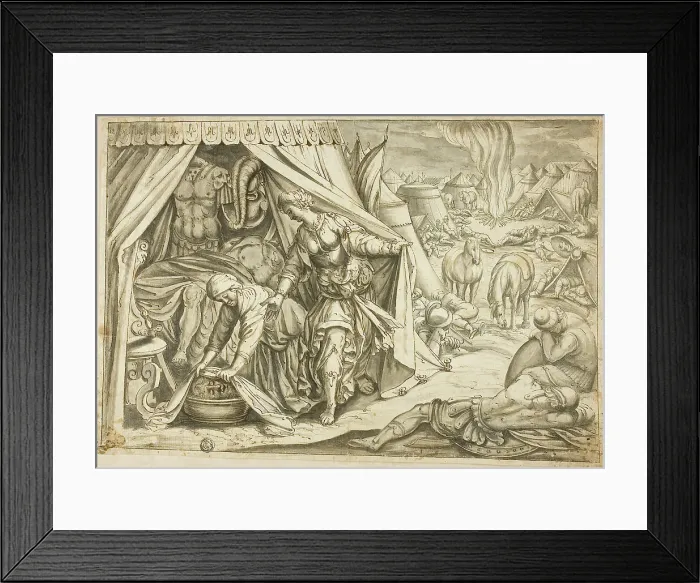 Framed Print : Judith and Holofernes, n.d. Creator: Joannes Stradanus Framed Print : Judith and Holofernes, n.d. Creator: Joannes Stradanus