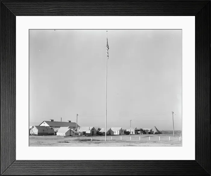 Framed Print : General view of Kern migrant camp, California, 1936. Creator: Dorothea Lange Framed Print : General view of Kern migrant camp, California, 1936. Creator: Dorothea Lange