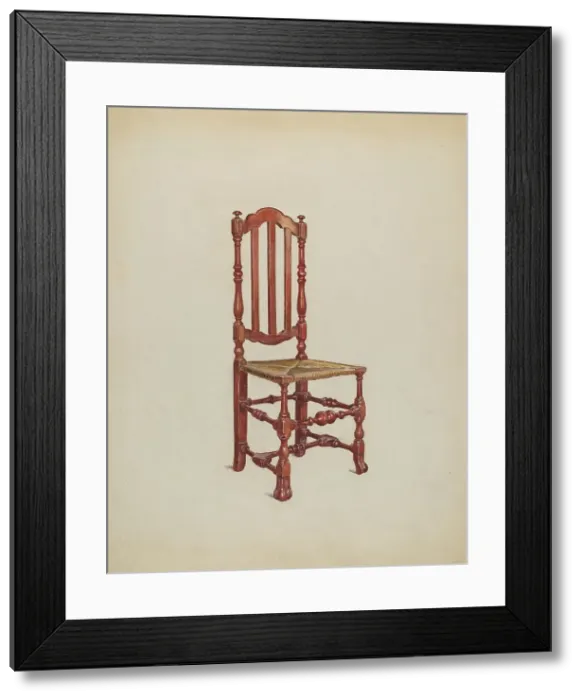 Framed Print : Side Chair, c. 1936. Creator: Florence Choate