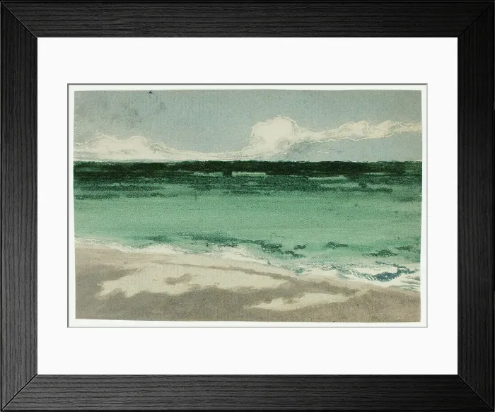 Framed Print : The Sea at Bognor, 1895. Creator: Theodore Roussel Framed Print : The Sea at Bognor, 1895. Creator: Theodore Roussel