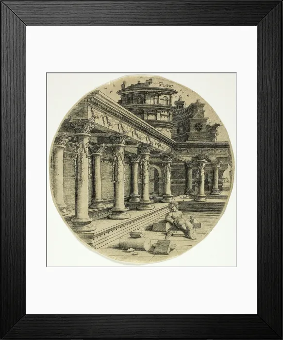 Framed Print : The Child in the Courtyard, 1520 / 30. Creator: Jean de Gourmont Framed Print : The Child in the Courtyard, 1520 / 30. Creator: Jean de Gourmont