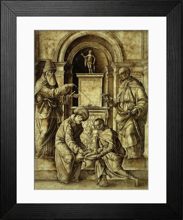 Framed Print : Sacrificial Scene, 1489 / 90. Creator: Gian Francesco de Maineri Framed Print : Sacrificial Scene, 1489 / 90. Creator: Gian Francesco de Maineri