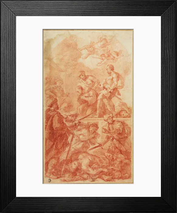 Framed Print : Martyrdom Scene, n.d. Creators: Antonio Molinari, Luca Giordano Framed Print : Martyrdom Scene, n.d. Creators: Antonio Molinari, Luca Giordano