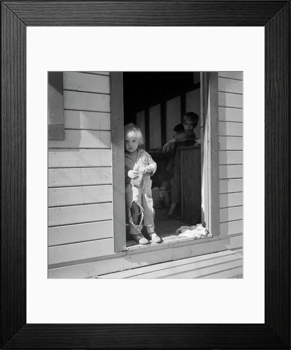 Framed Print : Preschool children in nursery school... Kern migrant camp, CA, 1936. Creator: Dorothea Lange Framed Print : Preschool children in nursery school... Kern migrant camp, CA, 1936. Creator: Dorothea Lange