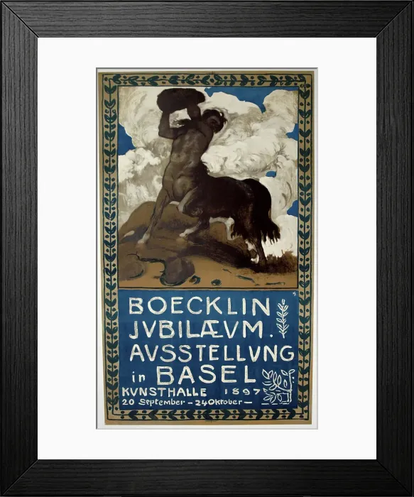 Framed Print : Boecklin Jubilee Exhibition Basel, 1897. Creators: Hans Lendorff, Hans Sandreuter Framed Print : Boecklin Jubilee Exhibition Basel, 1897. Creators: Hans Lendorff, Hans Sandreuter