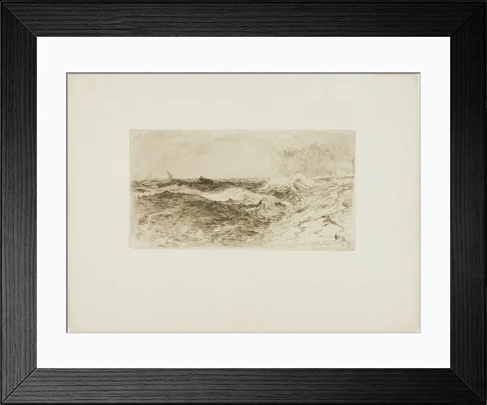Framed Print : The Resounding Sea, 1886. Creator: Thomas Moran Framed Print : The Resounding Sea, 1886. Creator: Thomas Moran