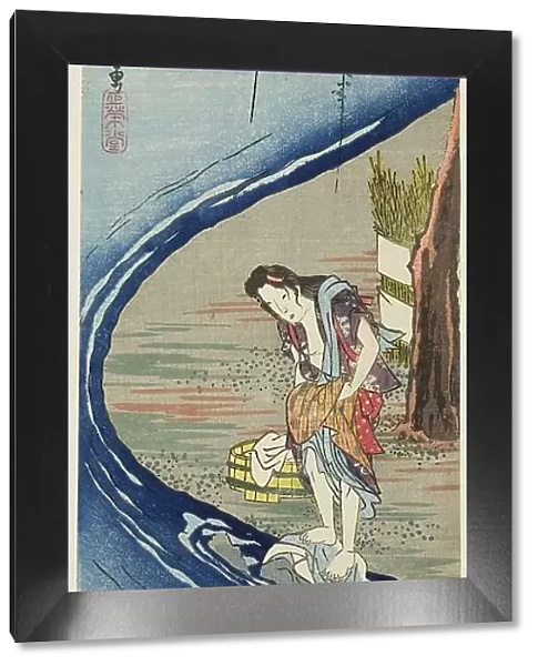 Chofu Jewel River in Musashi Province (Musashi Chofu), from the series 'Six Jewel... c. 1835 / 39. Creator: Ando Hiroshige. Chofu Jewel River in Musashi Province (Musashi Chofu), from the series 'Six Jewel... c. 1835 / 39. Creator: Ando Hiroshige