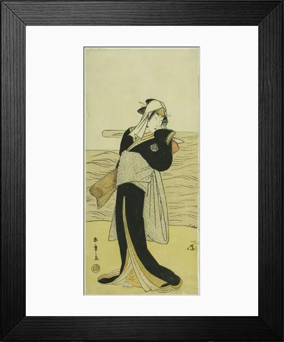 Framed Print : The Actor Nakamura Riko I as Hanako, the Daughter of Koshiba Kamon, Disguised as a Yota... c. 1783. Creator: Shunsho Framed Print : The Actor Nakamura Riko I as Hanako, the Daughter of Koshiba Kamon, Disguised as a Yota... c. 1783. Creator: Shunsho