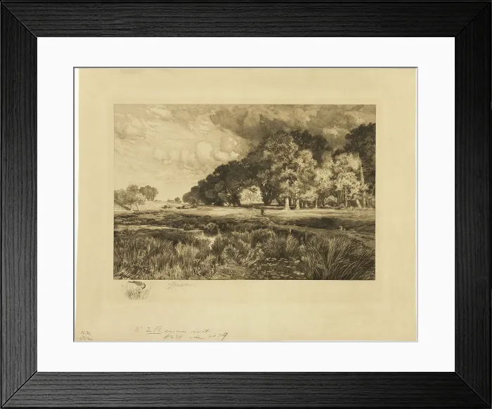 Framed Print : Long Island Landscape, 1889. Creator: Thomas Moran Framed Print : Long Island Landscape, 1889. Creator: Thomas Moran