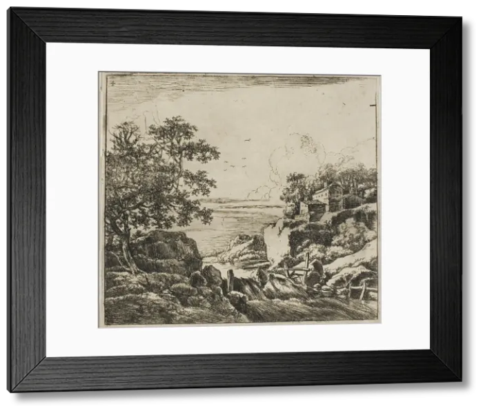 Framed Print : The Cascade, from the series Set of Landscapes, n.d. Creator: Herman Naijwincx Framed Print : The Cascade, from the series Set of Landscapes, n.d. Creator: Herman Naijwincx