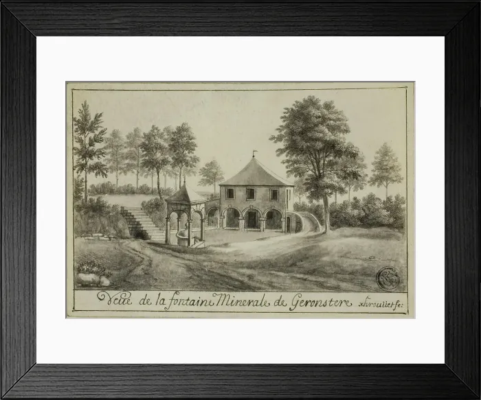 Framed Print : View of the Mineral Spring at Geronstere, n.d. Creator: Unknown Framed Print : View of the Mineral Spring at Geronstere, n.d. Creator: Unknown